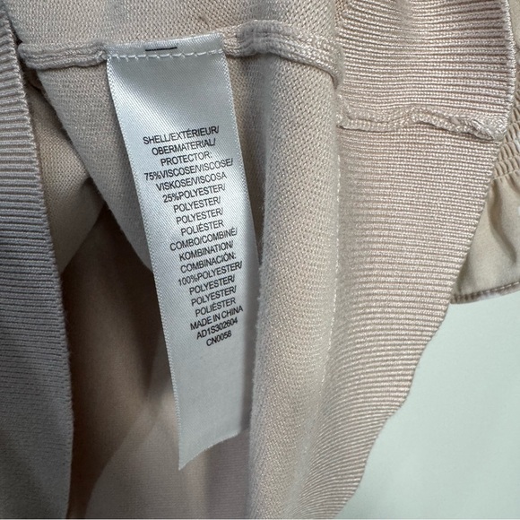 Adrianna Papell Women's Cream Sweater Short Blouse Sleeves Polka Dots Small S - Picture 5 of 5